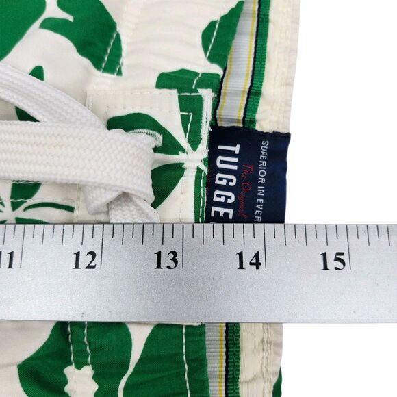 Abercrombie & Fitch Tugger Cargo Swim Trunks Mens XL Green White Mesh Lining - Picture 12 of 13